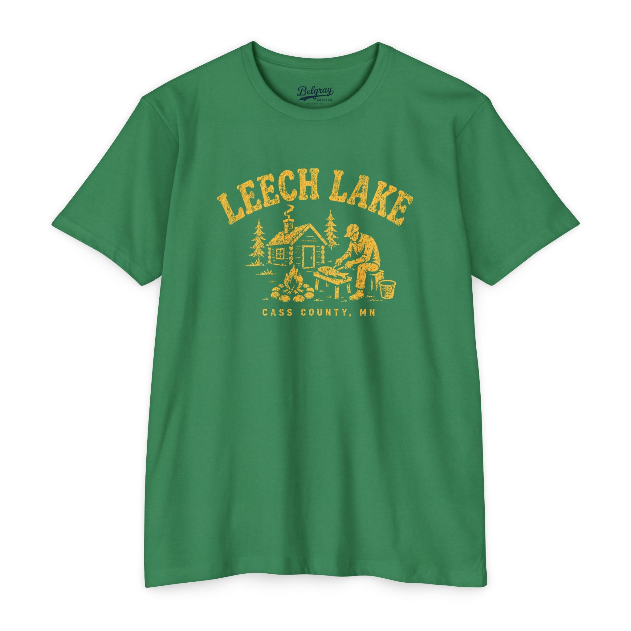 Leech Lake T-Shirt – Vintage Fishing Cabin Minnesota Tee | Cass County