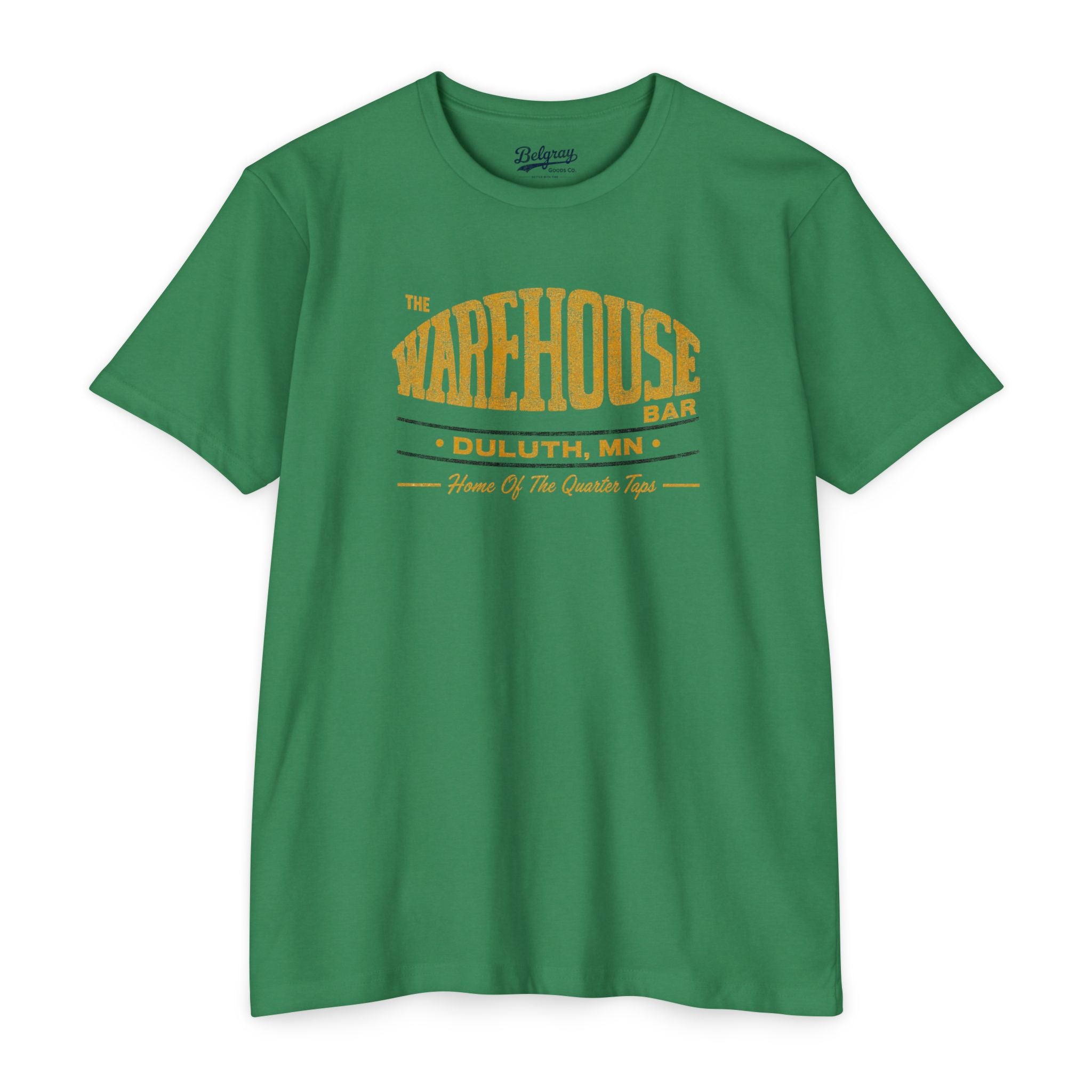 The Warehouse Bar Duluth, MN | Home of the Quarter Taps Retro T-Shirt