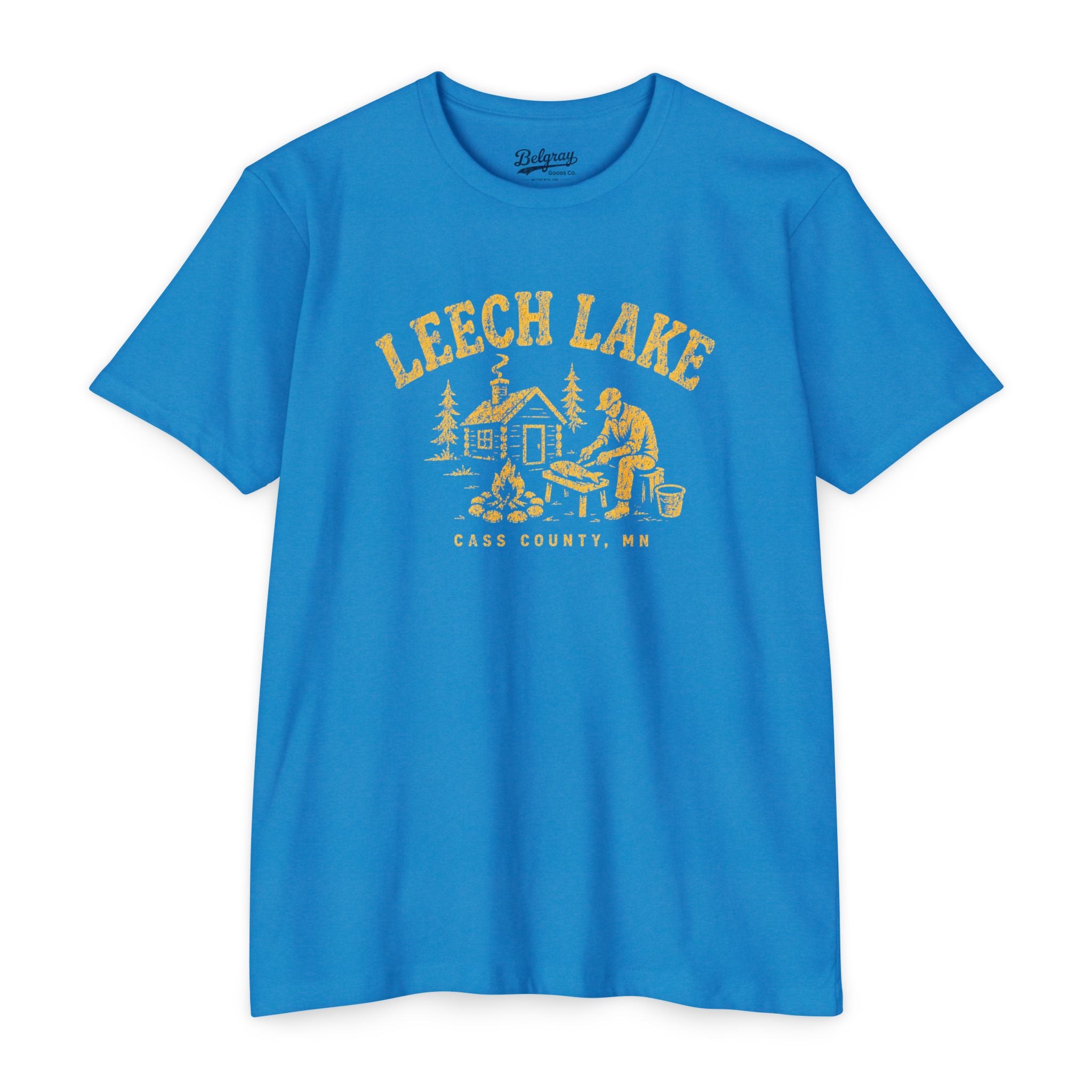 Leech Lake T-Shirt – Vintage Fishing Cabin Minnesota Tee | Cass County