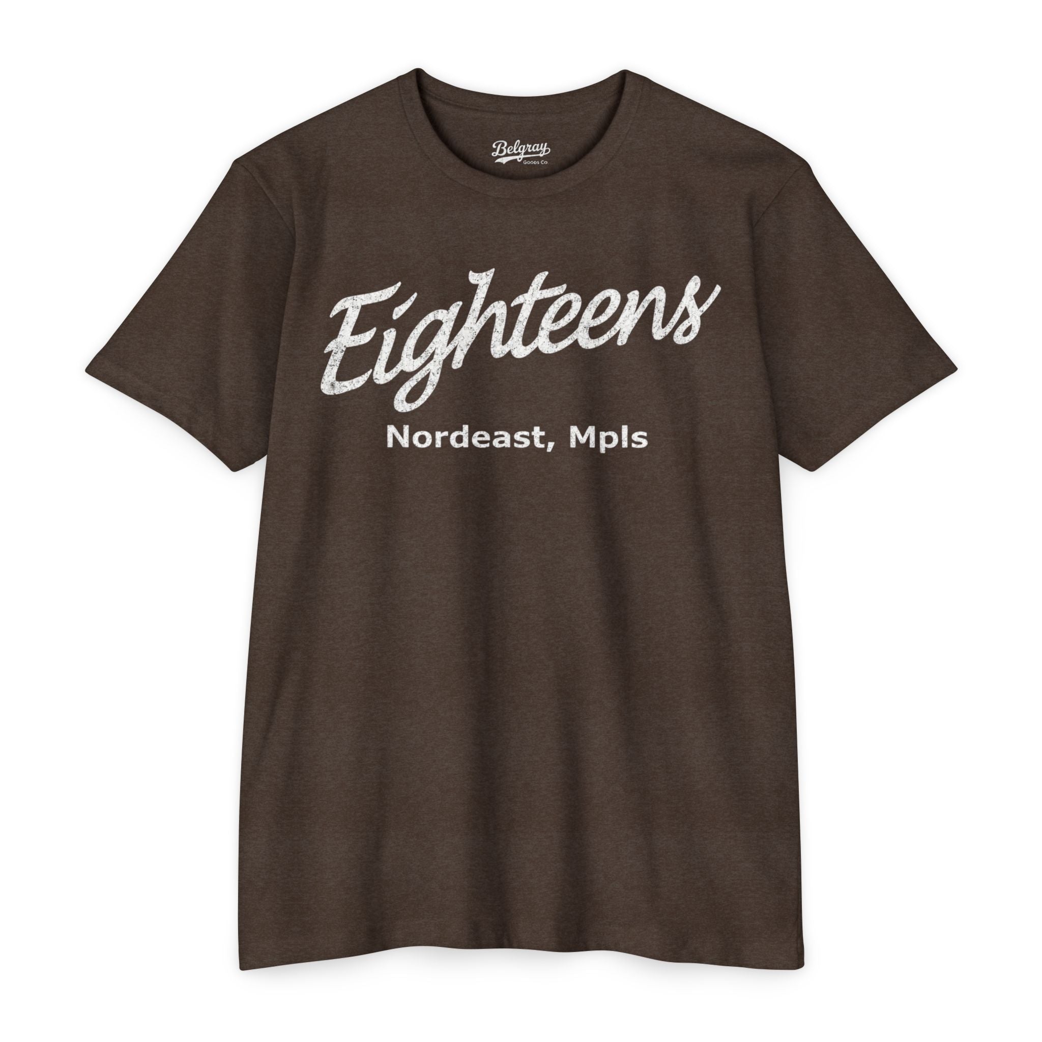 Eighteens Northeast Minneapolis T-Shirt – Vintage Co-Ed Softball Retro Tee