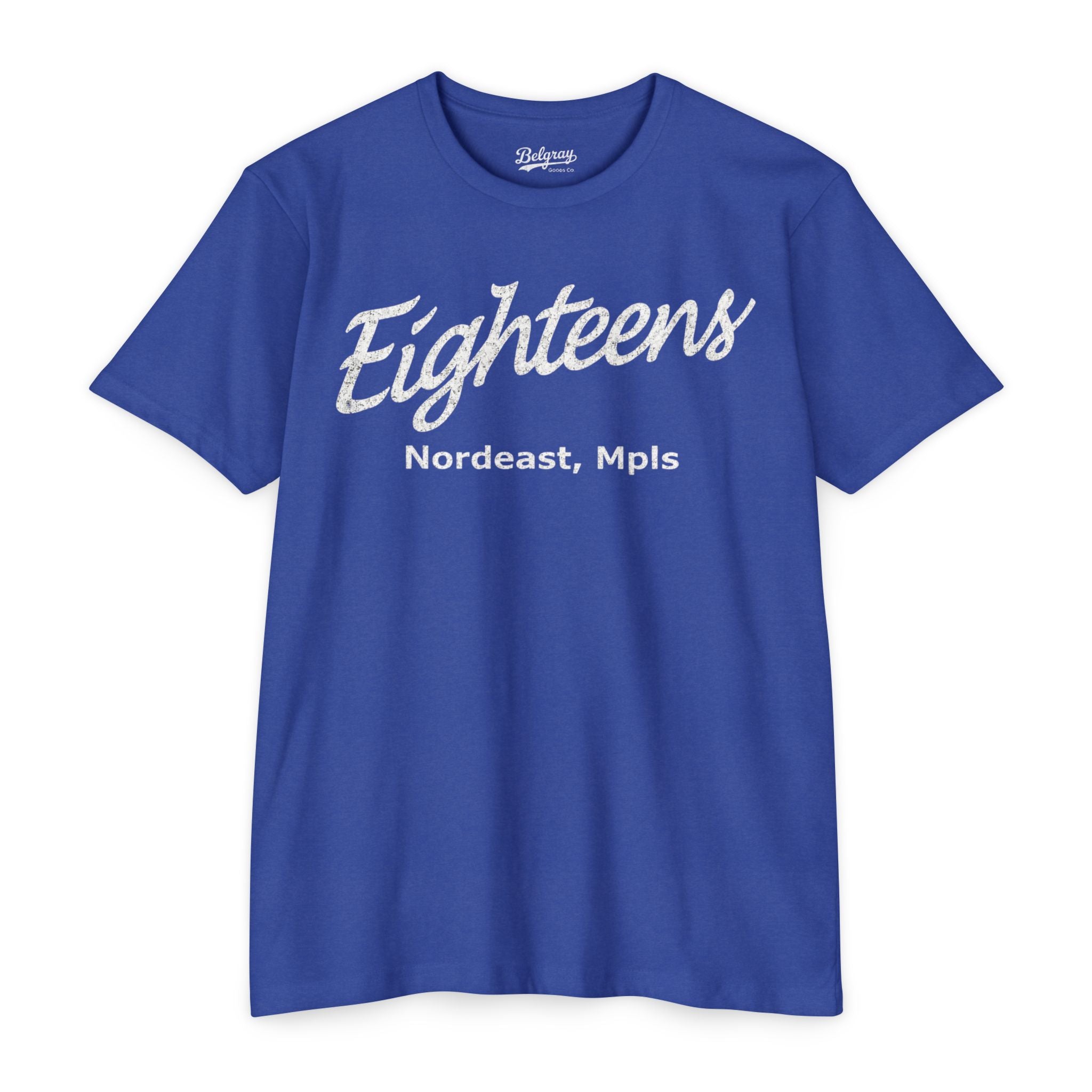 Eighteens Northeast Minneapolis T-Shirt – Vintage Co-Ed Softball Retro Tee