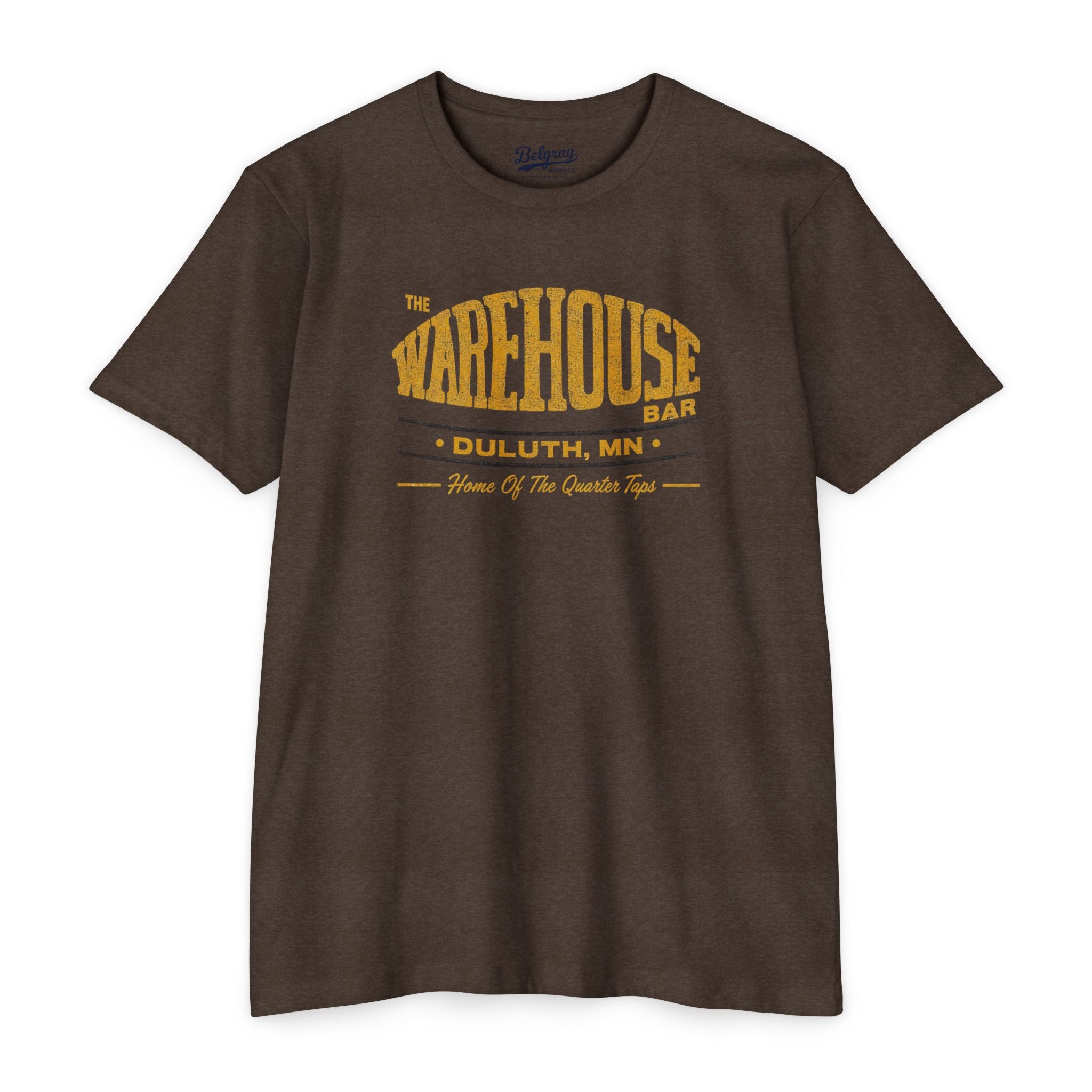 The Warehouse Bar Duluth, MN | Home of the Quarter Taps Retro T-Shirt