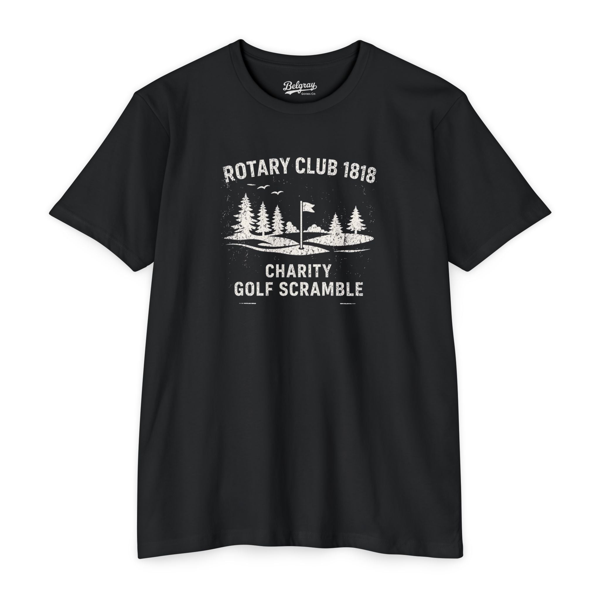 Rotary Club Golf Scramble T-Shirt – Vintage Charity Tournament Retro Tee