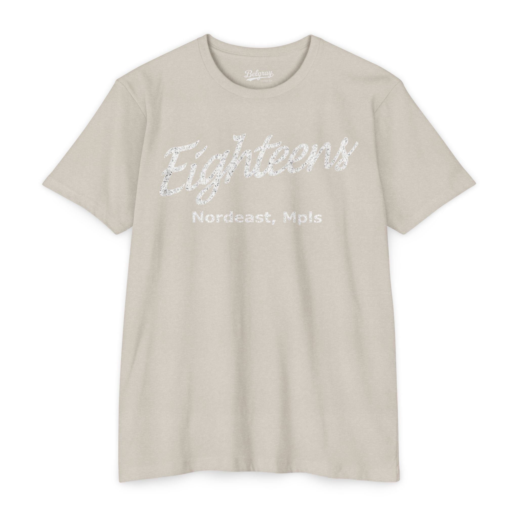 Eighteens Northeast Minneapolis T-Shirt – Vintage Co-Ed Softball Retro Tee