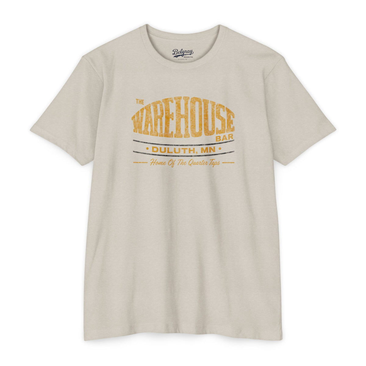 The Warehouse Bar Duluth, MN | Home of the Quarter Taps Retro T-Shirt