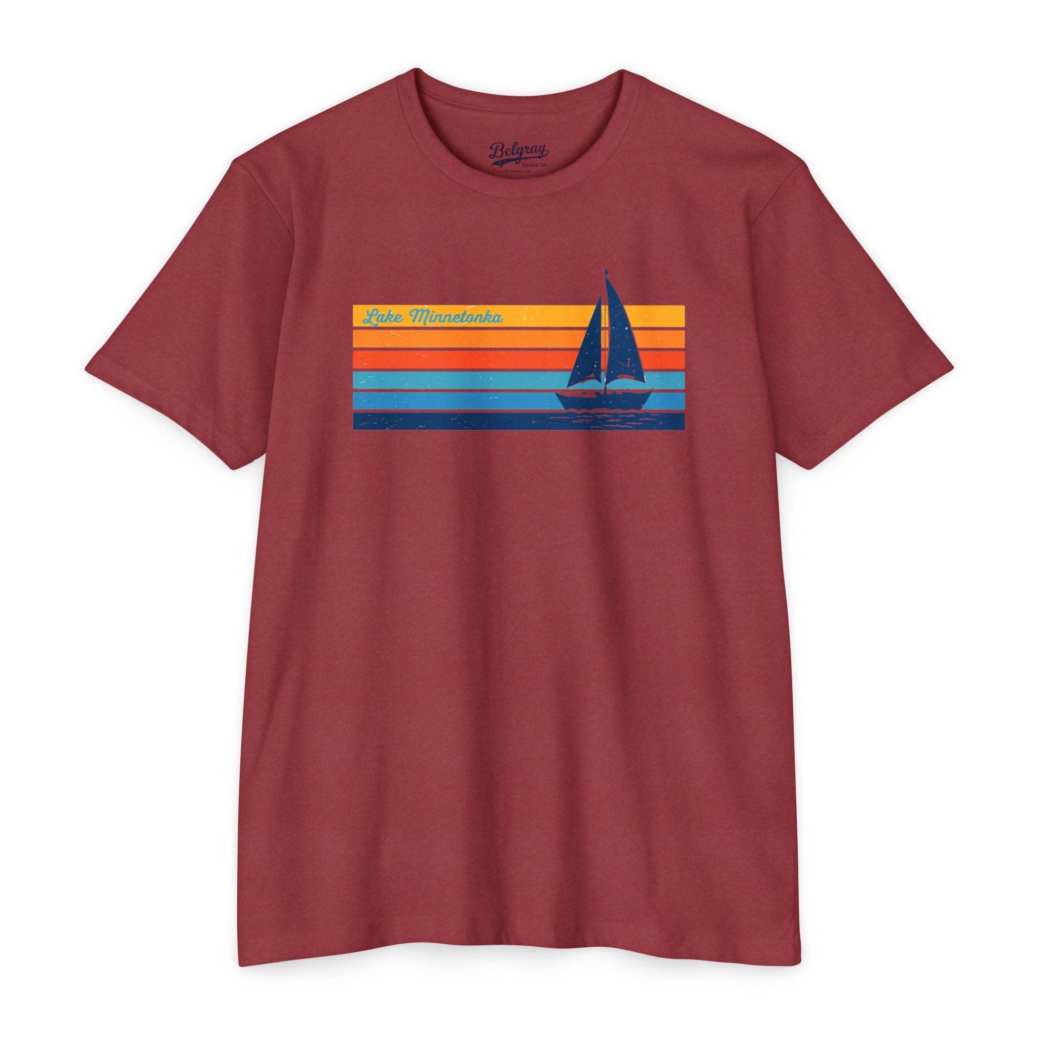 Lake Minnetonka T-Shirt – Vintage Sailboat Minnesota Lake Tee