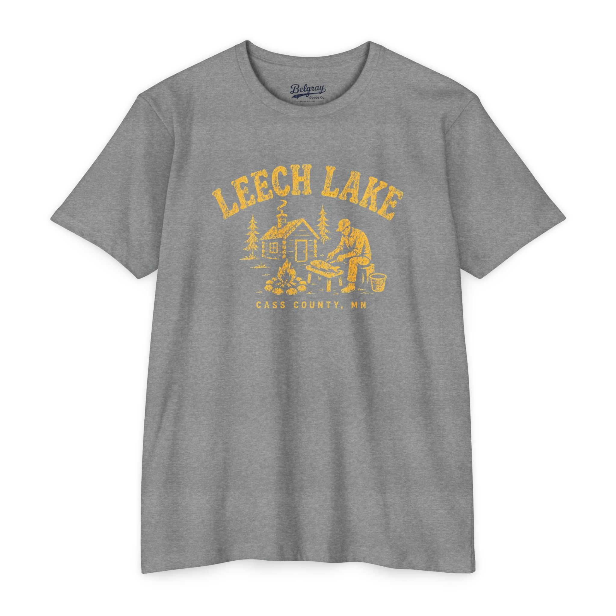 Leech Lake T-Shirt – Vintage Fishing Cabin Minnesota Tee | Cass County