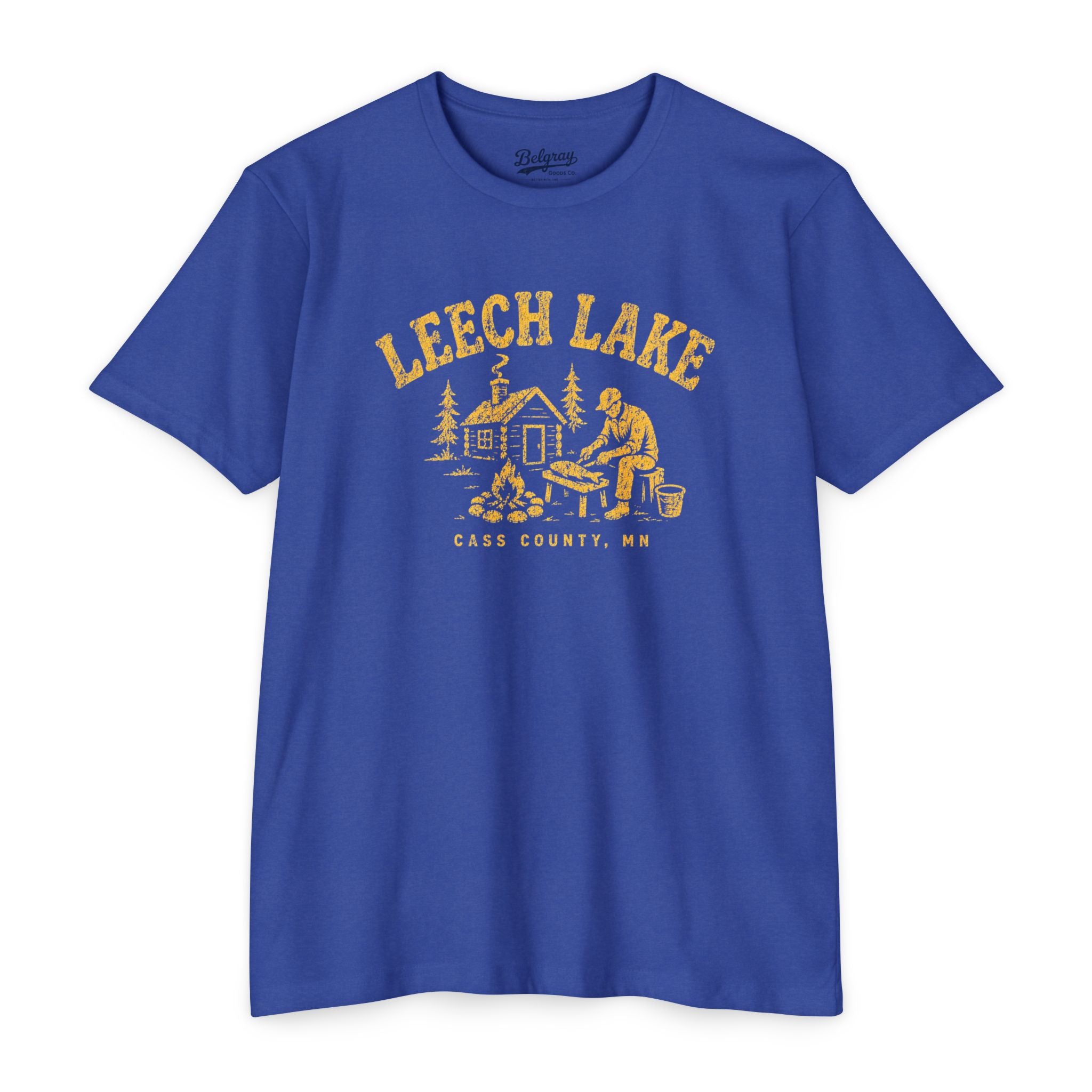 Leech Lake T-Shirt – Vintage Fishing Cabin Minnesota Tee | Cass County