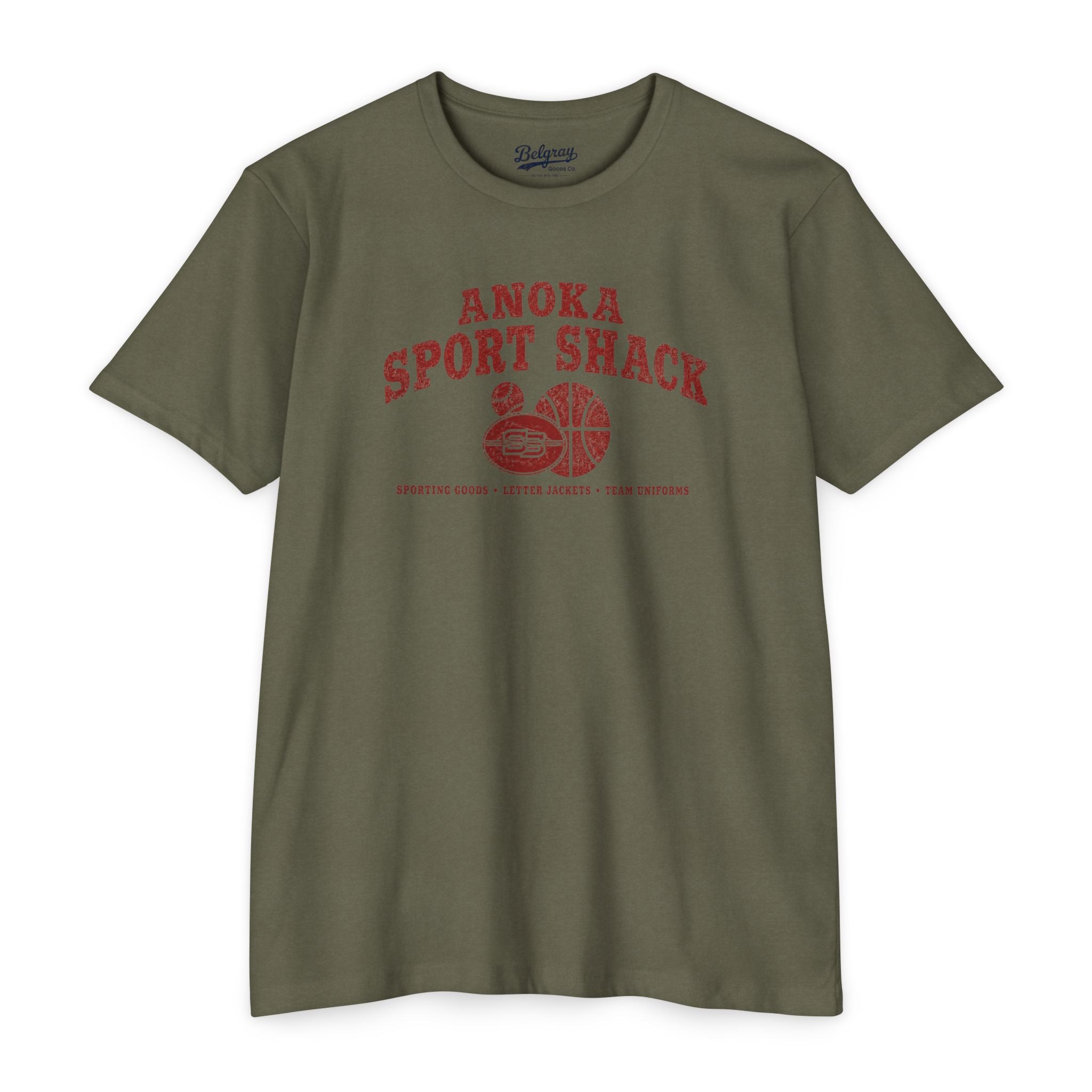 Anoka Sport Shack Vintage T-Shirt – Anoka, Minnesota Retro Sports Shop Tee