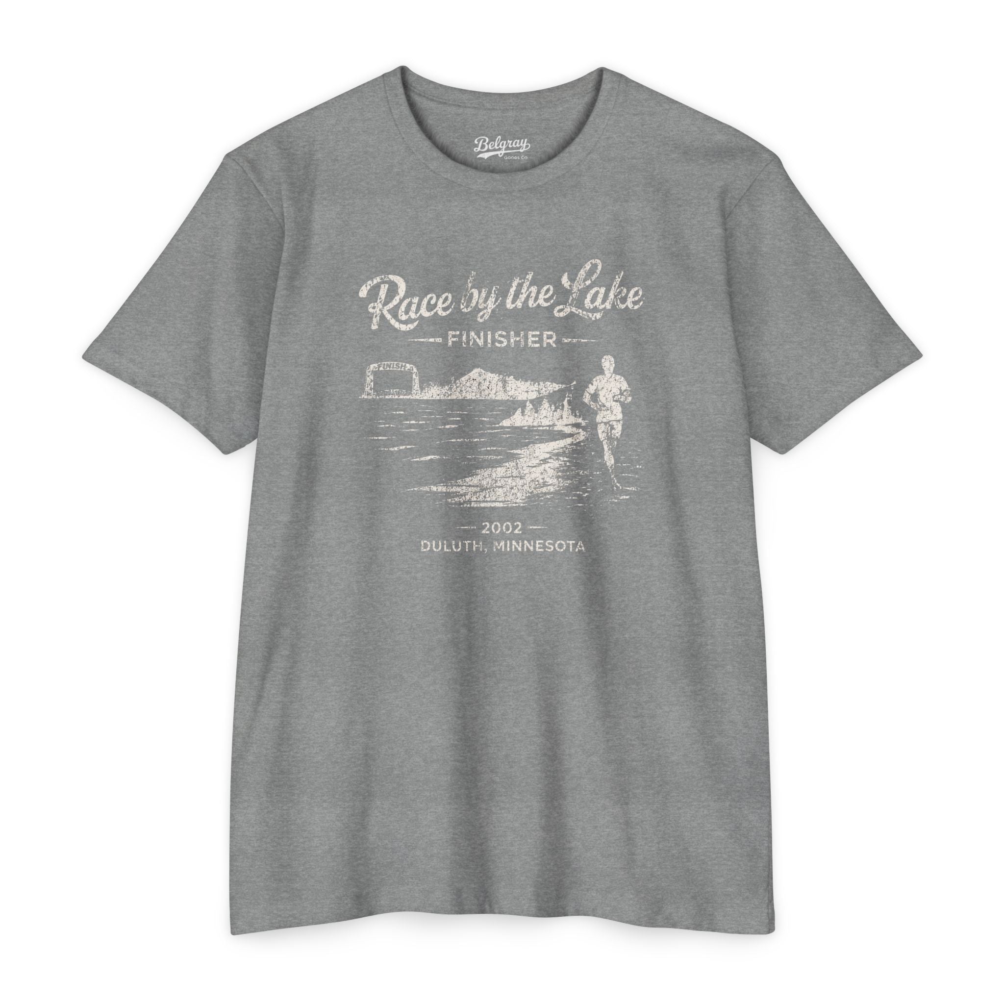 Race by the Lake Duluth Minnesota T-Shirt – Vintage Running Finisher Retro Tee