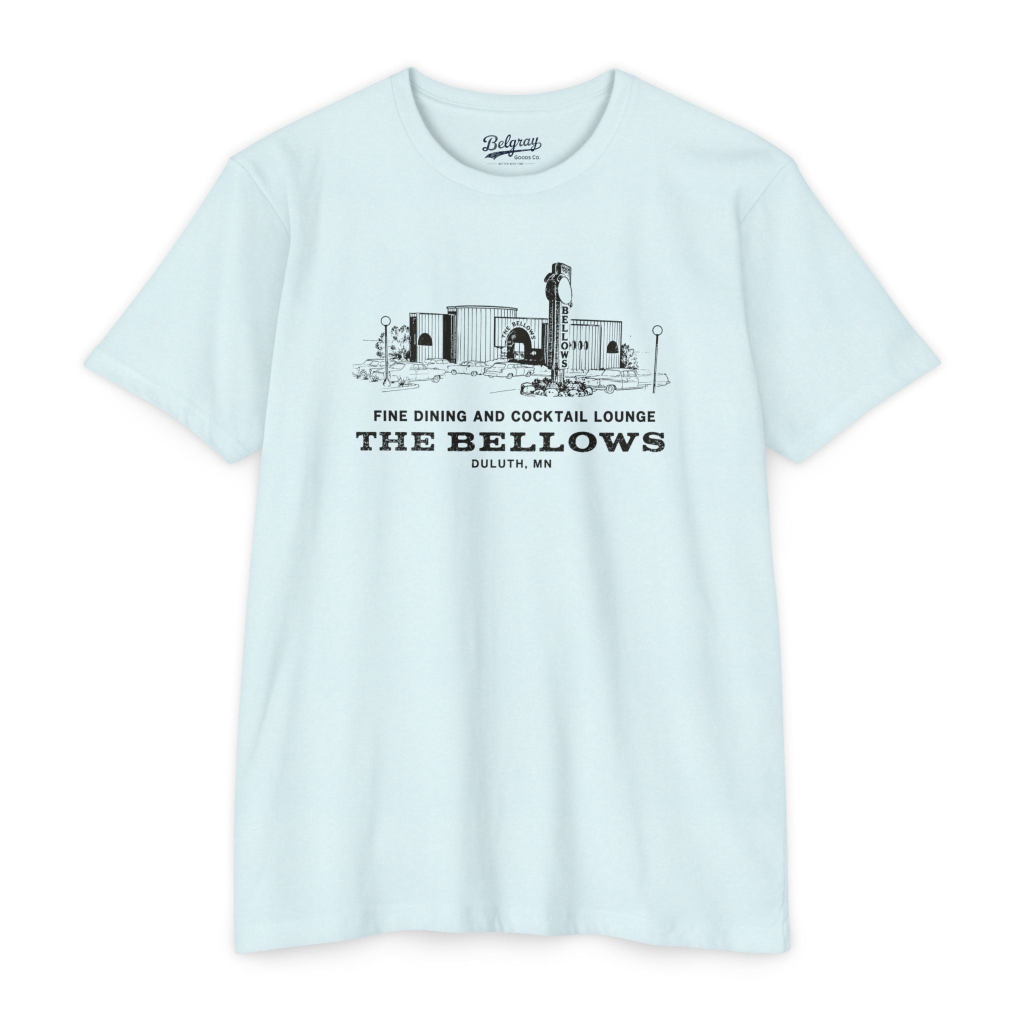 The Bellows Fine Dining & Cocktail Lounge T-Shirt – Duluth, Minnesota Retro Tee