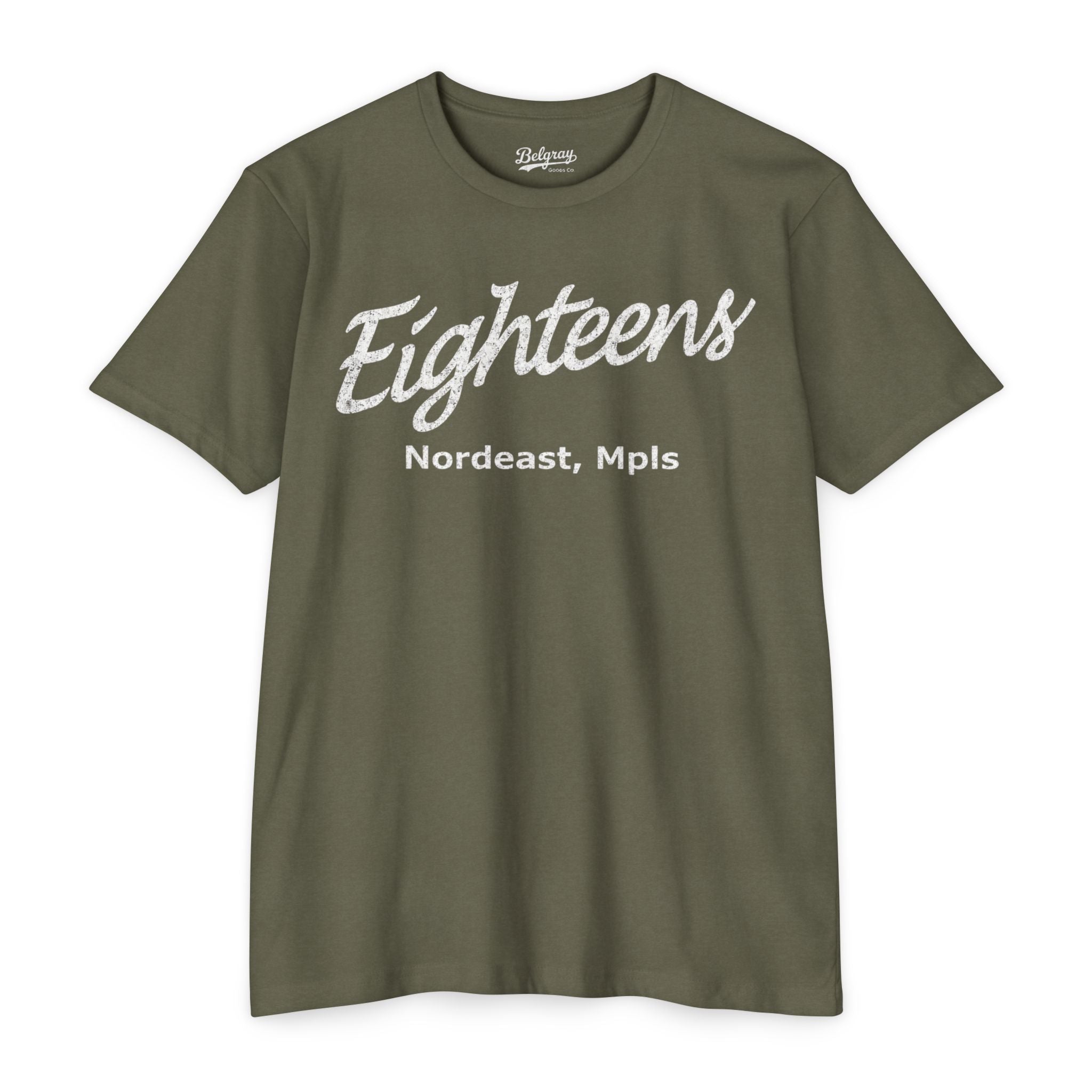 Eighteens Northeast Minneapolis T-Shirt – Vintage Co-Ed Softball Retro Tee