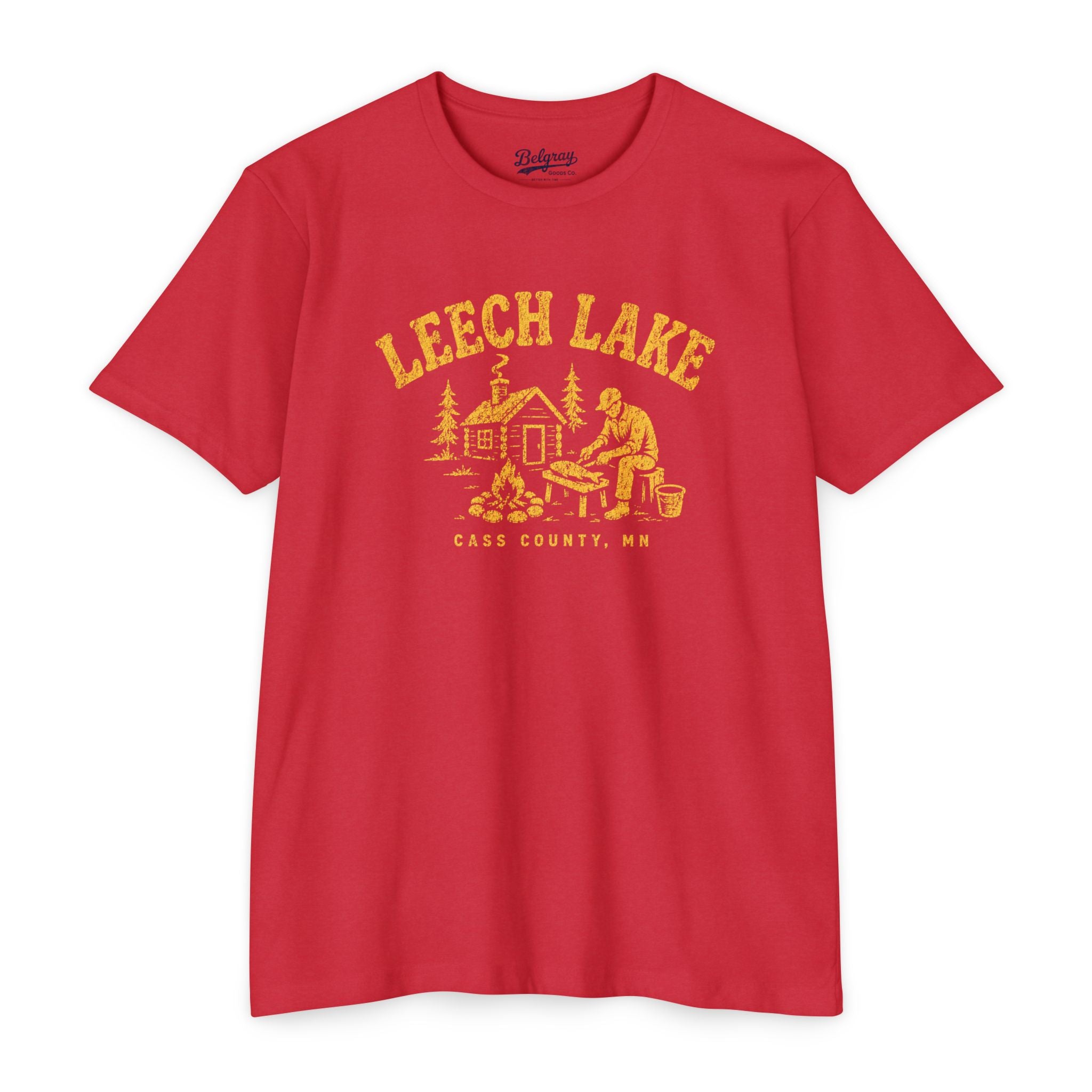 Leech Lake T-Shirt – Vintage Fishing Cabin Minnesota Tee | Cass County